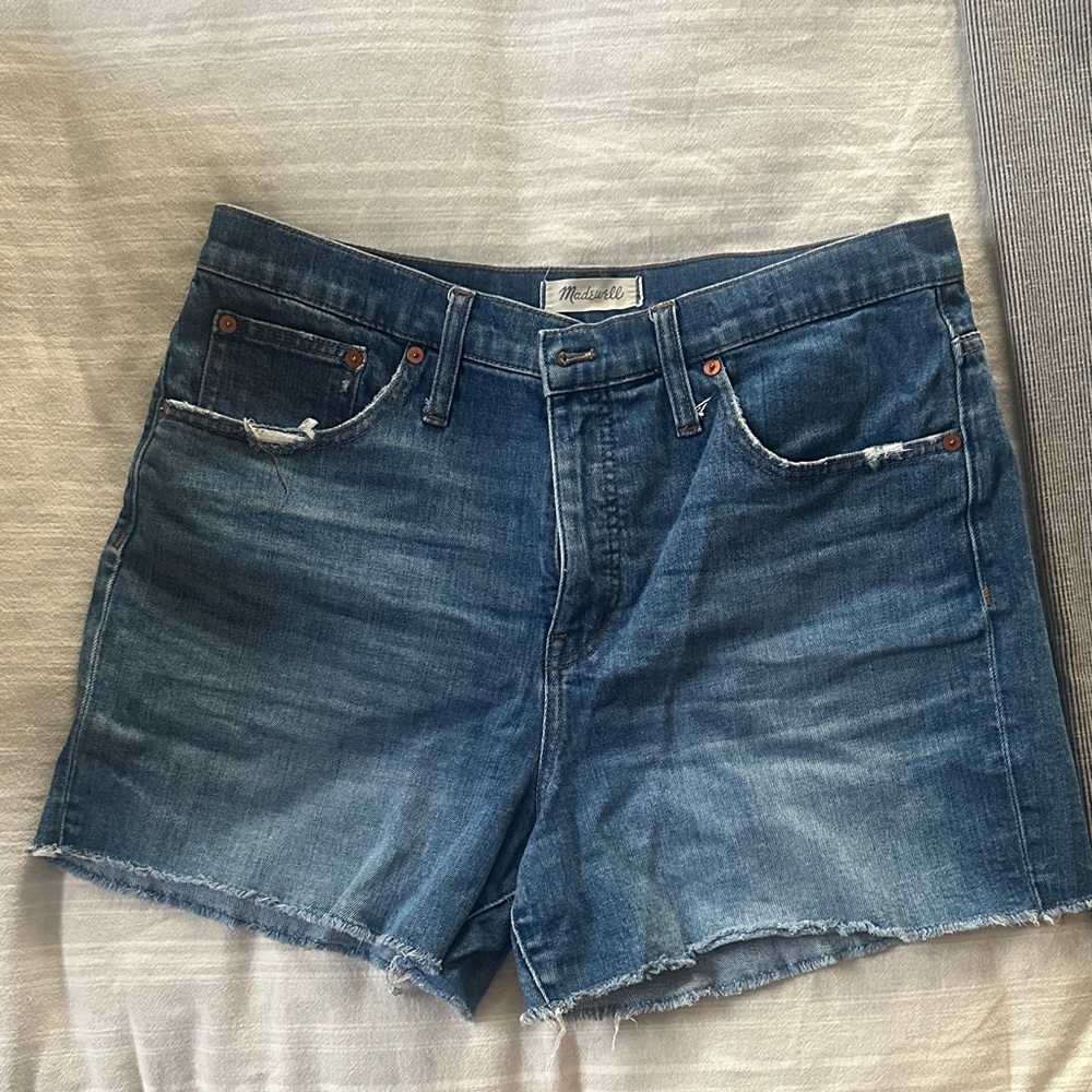 Madewell Blue Denim Cutoff Jean Shorts